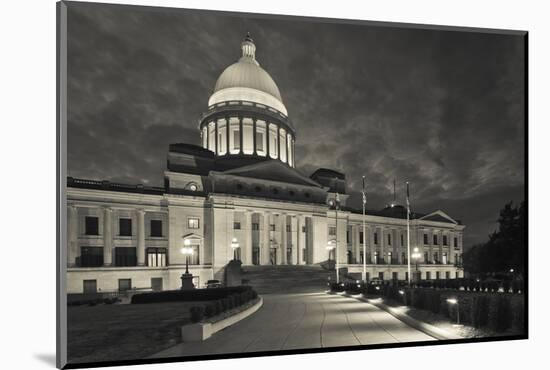Arkansas State Capitol Exterior at Dusk, Little Rock, Arkansas, USA-Walter Bibikow-Mounted Photographic Print