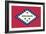 Arkansas State Flag-Lantern Press-Framed Art Print