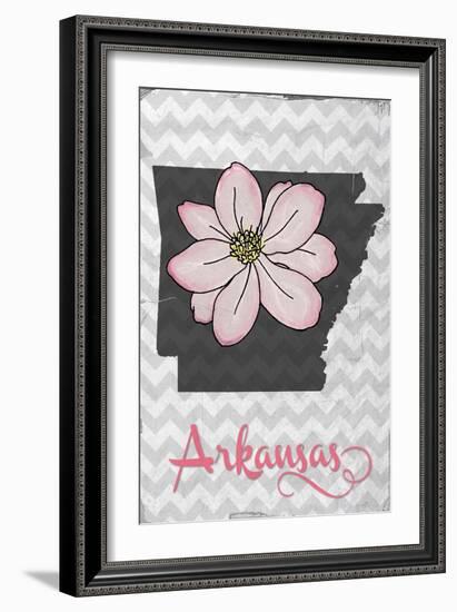 Arkansas - State Flower - Apple Blossom-Lantern Press-Framed Art Print