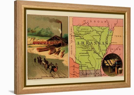 Arkansas-Arbuckle Brothers-Framed Stretched Canvas
