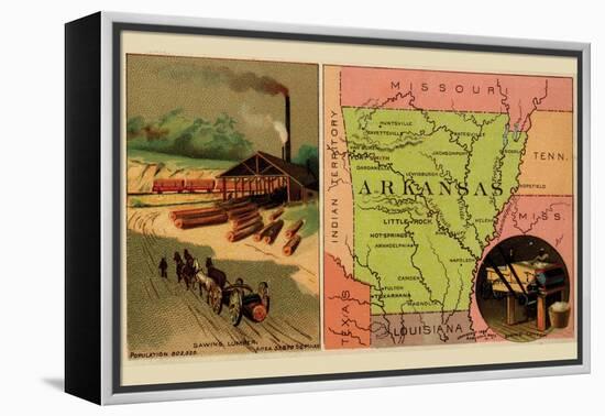 Arkansas-Arbuckle Brothers-Framed Stretched Canvas