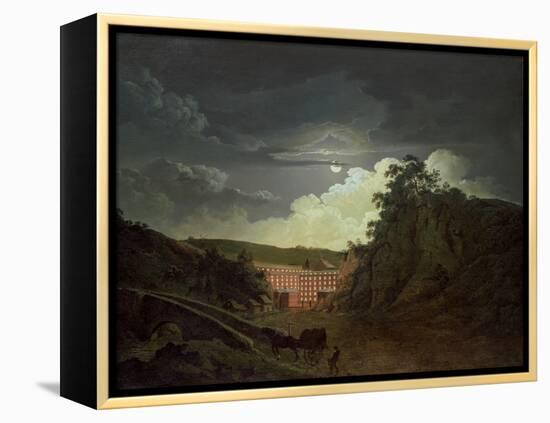 Arkwright's Cotton Mills, 1790s-Joseph Wright of Derby-Framed Premier Image Canvas