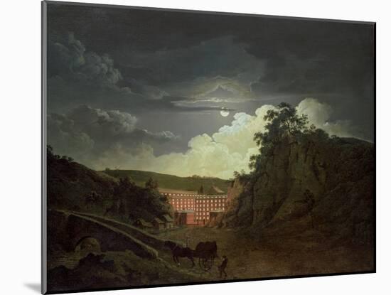 Arkwright's Cotton Mills, 1790s-Joseph Wright of Derby-Mounted Giclee Print