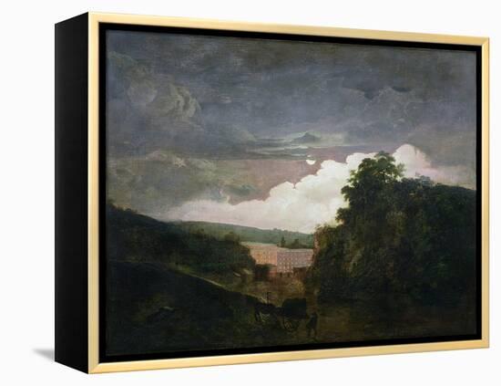 Arkwright's Cotton Mills by Night, C.1782-3-Joseph Wright of Derby-Framed Premier Image Canvas