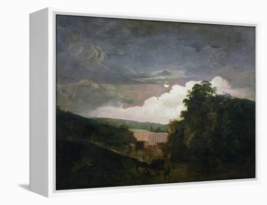 Arkwright's Cotton Mills by Night, C.1782-3-Joseph Wright of Derby-Framed Premier Image Canvas