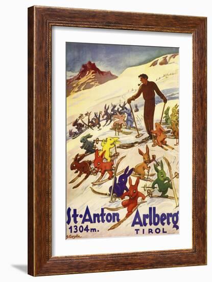 Arlberg Tirol-null-Framed Giclee Print