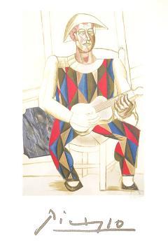 Arlequin a la Guitare' Collectable Print - Pablo Picasso | Art.com