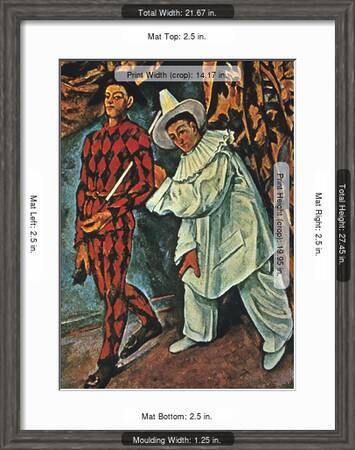 Arlequin Et Pierrot 18 Giclee Print Paul Cezanne Art Com