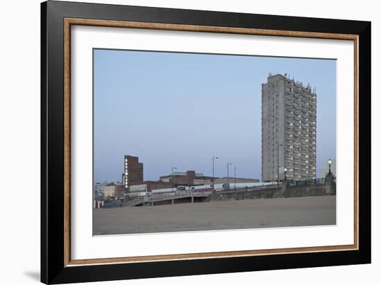 Arlington House, Margate, Exterior Facade Viewed from Beach, UK-Joel Knight-Framed Photo