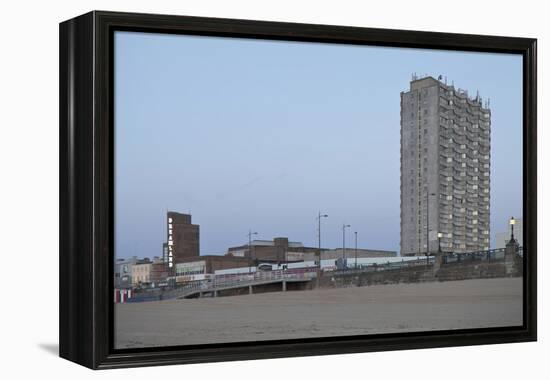 Arlington House, Margate, Exterior Facade Viewed from Beach, UK-Joel Knight-Framed Stretched Canvas