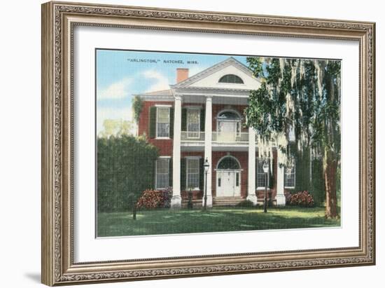 Arlington, Natchez, Mississippi-null-Framed Art Print