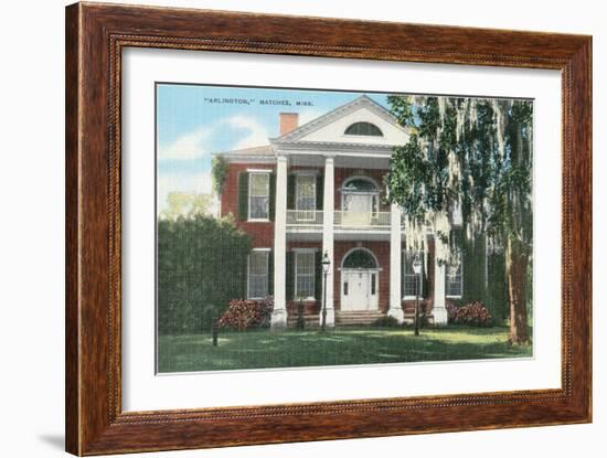 Arlington, Natchez, Mississippi-null-Framed Art Print