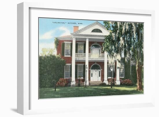 Arlington, Natchez, Mississippi-null-Framed Art Print