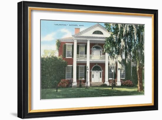 Arlington, Natchez, Mississippi-null-Framed Art Print