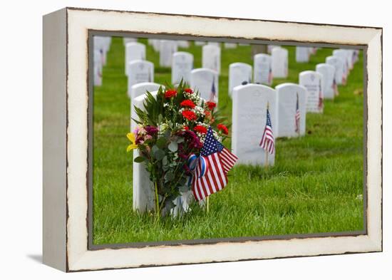 Arlington National Cemetery during Memorial Day - Washington DC United States-Orhan-Framed Premier Image Canvas