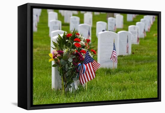 Arlington National Cemetery during Memorial Day - Washington DC United States-Orhan-Framed Premier Image Canvas