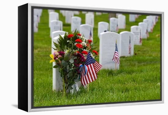 Arlington National Cemetery during Memorial Day - Washington DC United States-Orhan-Framed Premier Image Canvas