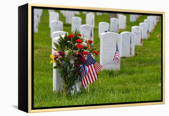 Arlington National Cemetery during Memorial Day - Washington DC United States-Orhan-Framed Premier Image Canvas