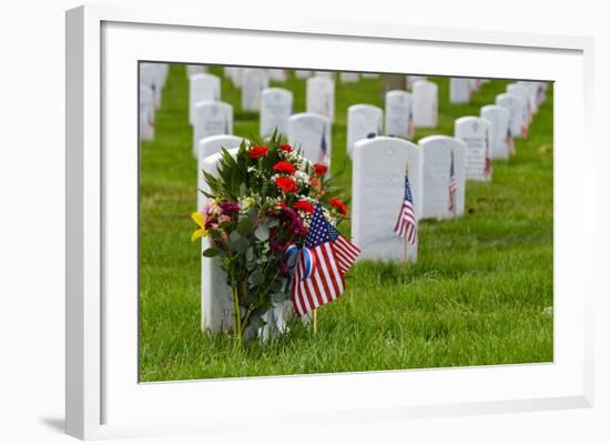 Arlington National Cemetery during Memorial Day - Washington DC United States-Orhan-Framed Photographic Print