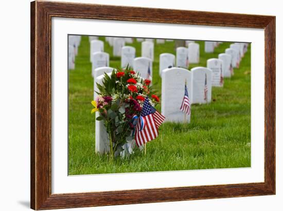 Arlington National Cemetery during Memorial Day - Washington DC United States-Orhan-Framed Photographic Print