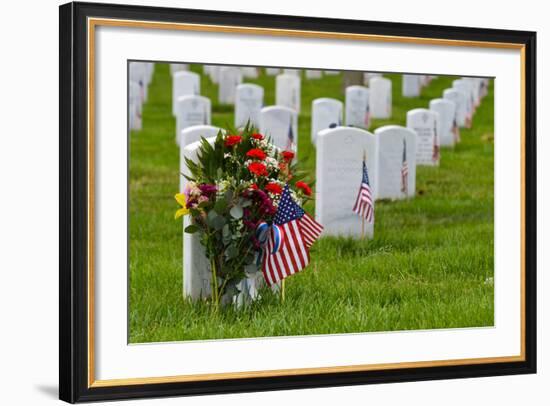 Arlington National Cemetery during Memorial Day - Washington DC United States-Orhan-Framed Photographic Print