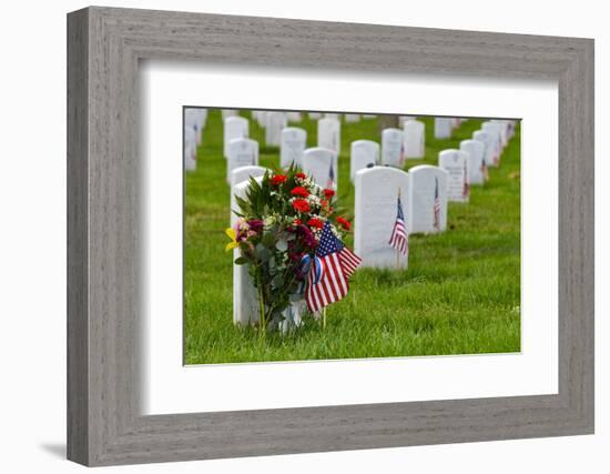 Arlington National Cemetery during Memorial Day - Washington DC United States-Orhan-Framed Photographic Print