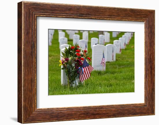 Arlington National Cemetery during Memorial Day - Washington DC United States-Orhan-Framed Photographic Print