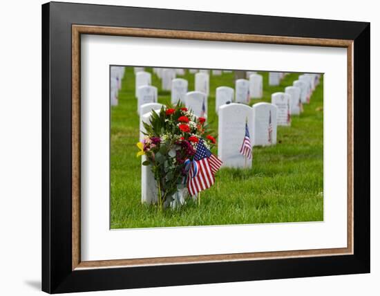 Arlington National Cemetery during Memorial Day - Washington DC United States-Orhan-Framed Photographic Print