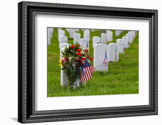 Arlington National Cemetery during Memorial Day - Washington DC United States-Orhan-Framed Photographic Print