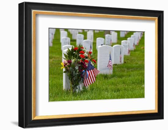 Arlington National Cemetery during Memorial Day - Washington DC United States-Orhan-Framed Photographic Print