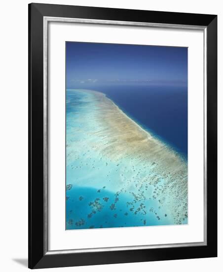 Arlington Reef, Great Barrier Reef Marine Park, North Queensland, Australia-David Wall-Framed Photographic Print