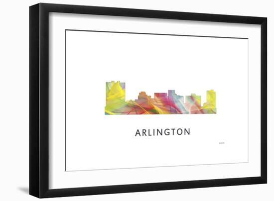 Arlington Texas Skyline-Marlene Watson-Framed Giclee Print