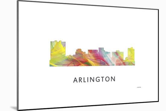 Arlington Texas Skyline-Marlene Watson-Mounted Giclee Print
