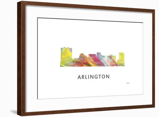 Arlington Texas Skyline-Marlene Watson-Framed Giclee Print