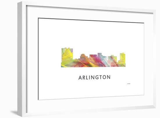 Arlington Texas Skyline-Marlene Watson-Framed Giclee Print