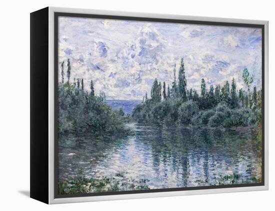 Arm of the Seine near Vetheuil, c. 1878 (oil on canvas)-Claude Monet-Framed Premier Image Canvas