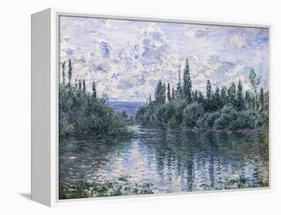 Arm of the Seine near Vetheuil, c. 1878 (oil on canvas)-Claude Monet-Framed Premier Image Canvas