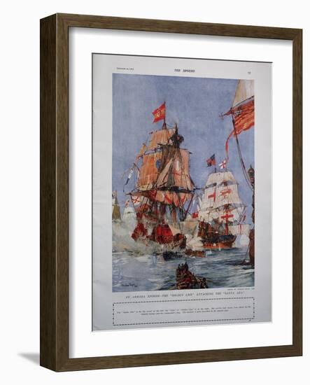 Armada Illustration-Charles Dixon-Framed Giclee Print