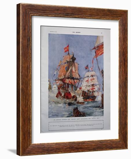 Armada Illustration-Charles Dixon-Framed Giclee Print