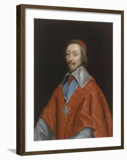 Armand-Jean du Plessis, cardinal de Richelieu (1585-1642)-Philippe De Champaigne-Framed Giclee Print