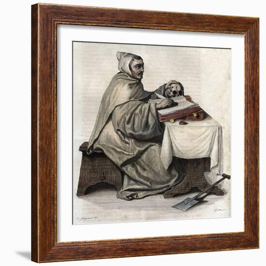 Armand Jean le Bouthillier de Rance, French abbot and founder of the Trappist Cistercians-French School-Framed Giclee Print