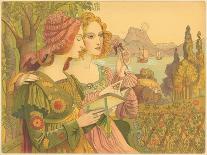 Greeting the Knight, C1880-1932-Armand Point-Giclee Print