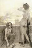Seated Female Nude with Ghostly Female Figure in the Background, 1897-Armand Rassenfosse-Giclee Print
