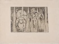 Le Soir (Evening) or La Glaneuse (The Gleaner) 1893 (Etching, Aquatint, Lavis and Roulette)-Armand Seguin-Giclee Print