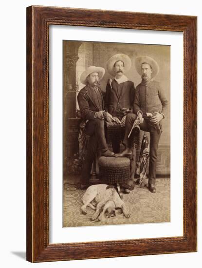 Armed And Mustached In Arizona-null-Framed Art Print