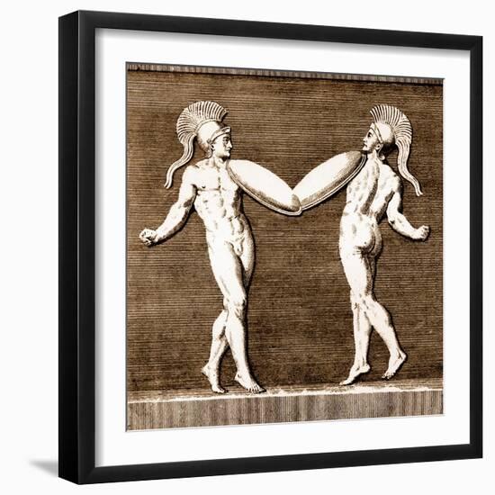Armed dance of corybantes-Charles Grignion-Framed Giclee Print