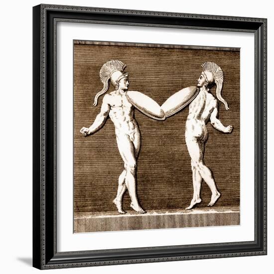 Armed dance of corybantes-Charles Grignion-Framed Giclee Print