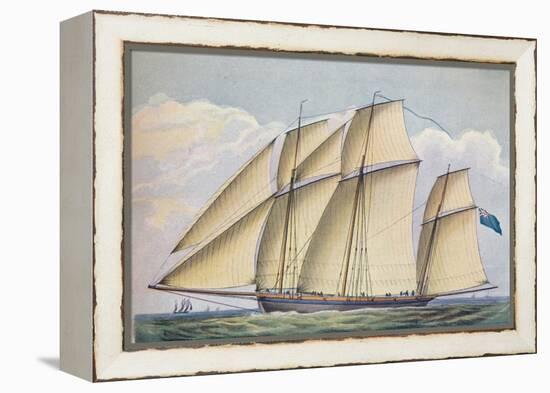 Armed Lugger Close Hauled With All Sail Set, 1825-John Rogers-Framed Premier Image Canvas