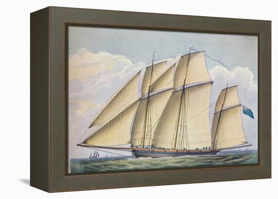 Armed Lugger Close Hauled With All Sail Set, 1825-John Rogers-Framed Premier Image Canvas