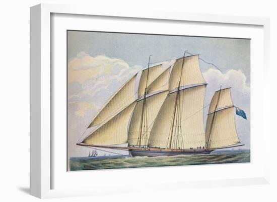 Armed Lugger Close Hauled With All Sail Set, 1825-John Rogers-Framed Giclee Print